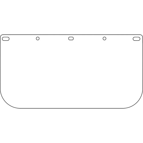 Visi&egrave;re pour &eacute;cran facial Dynamic, PETG, Teinte Transparent Haskins Industrial Inc.