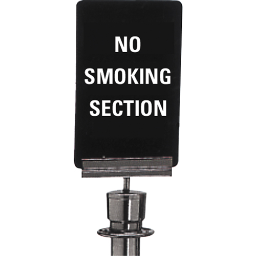 "No Smoking" Crowd Control Sign, 11" x 7", Plastic, English Haskins Industrial Inc.