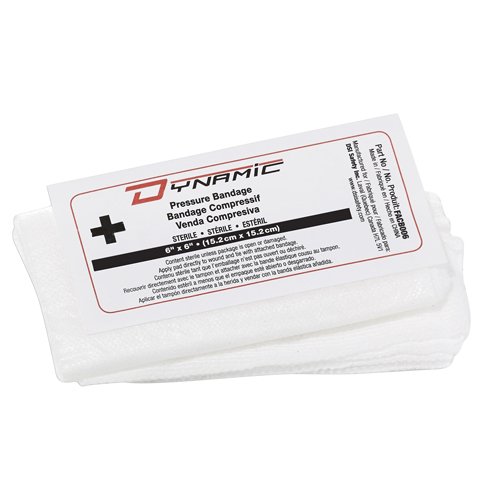 Dynamic Compress Bandage, 6" L x 6" W Haskins Industrial Inc.