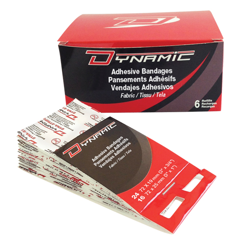 Dynamic Adhesive Bandage Dispenser Refill, Fingertip, 3", Fabric, Non-Sterile Haskins Industrial Inc.