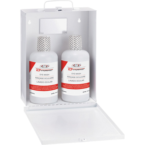 Dynamic Eyewash Station with Isotonic Solution, Double Haskins Industrial Inc.