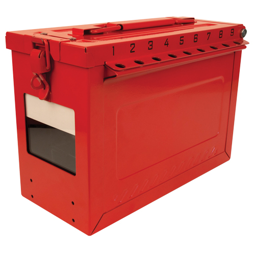 Grand boîtier verrouillable pour groupe, Rouge Haskins Industrial Inc.