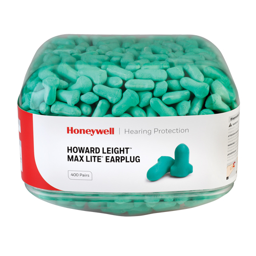 Howard Leight Maximum Lite Earplugs, Bulk - Canister Haskins Industrial Inc.