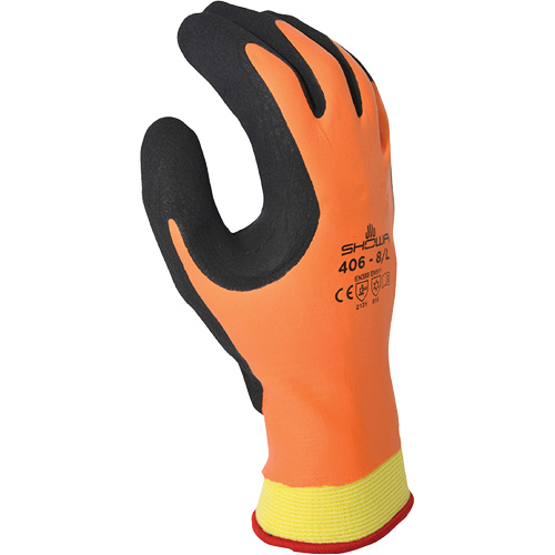 Gants isol&eacute;s ATLAS 406, 7/Moyen, R&ecirc;vetement Latex de caoutchouc, Enveloppe en Polyester/Nylon Haskins Industrial Inc.