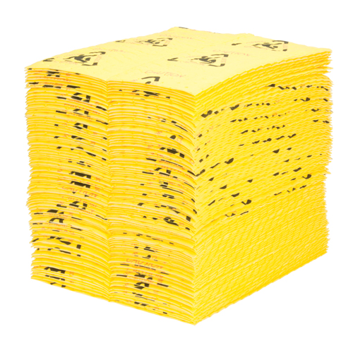 Premium Caution Pads, Universal, 15" x 18", 24.4 gal. Absorbancy Haskins Industrial Inc.