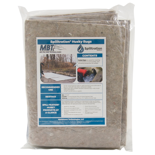 Spilltration Husky Rugs, 32" W x 4' L, Heavyweight Haskins Industrial Inc.