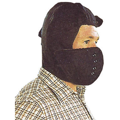Hard Hat Winter Liner with Removable Face , Cotton/Kasha Lining, One Size, Black Haskins Industrial Inc.