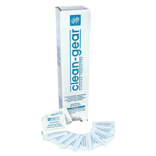 Serviettes nettoyantes pour respirateur, 8" x 5", 100 lingettes Haskins Industrial Inc.