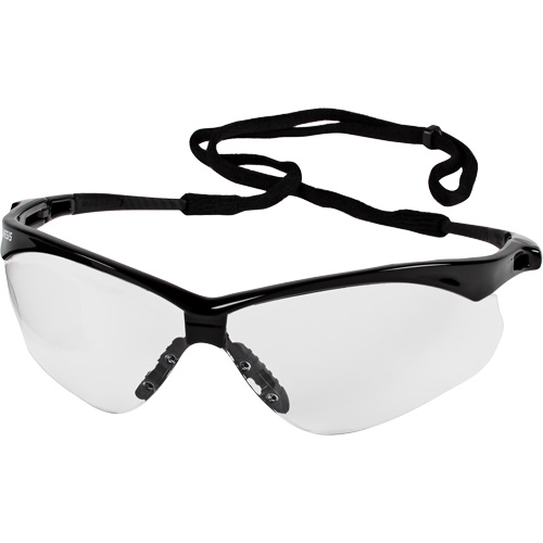 Lunettes de s&eacute;curit&eacute; Nemesis de Kleenguard, Lentille Transparent, Anti-&eacute;gratignures, ANSI Z87+/R&eacute;pond ou surpasse la norme CSA Z94.3 Haskins Industrial Inc.