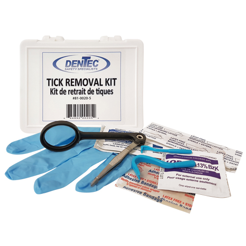 Tick Safety Kit, Class 1 Medical Device, Plastic Box Haskins Industrial Inc.