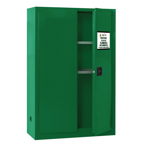 Armoire de rangement pour pesticides, 45 gal., 65" h x 43" l x 18" p Haskins Industrial Inc.