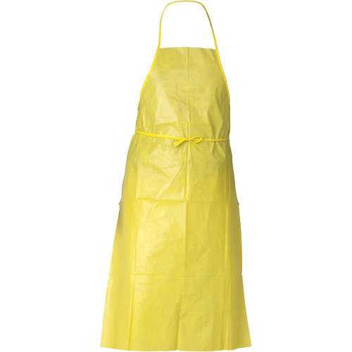 KleenGuard A70 Chemical Spray Protection Apron, Polyethylene, 44" L x 29" W, Yellow Haskins Industrial Inc.