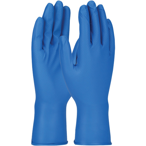 Gants Grippaz, Petit, Nitrile, 8 mils, Sans poudre, Bleu Haskins Industrial Inc.