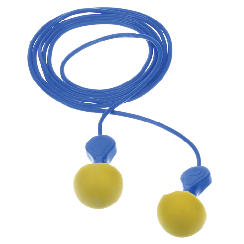 Bouchons d'oreilles d&eacute;tectables E-A-Rsoft Express Pod, Avec cordon, R&eacute;gulier, Vrac - Sachet coussin, NRR dB 23 Haskins Industrial Inc.