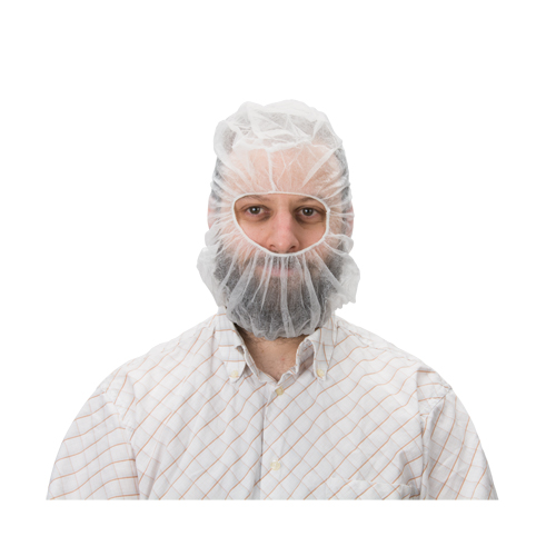 Disposable Hood, Polypropylene, White Haskins Industrial Inc.