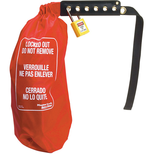 Sac de cadenassage &eacute;lectrique pour prise surdimensionn&eacute;e & contr&ocirc;le de palan, Type Prise Haskins Industrial Inc.