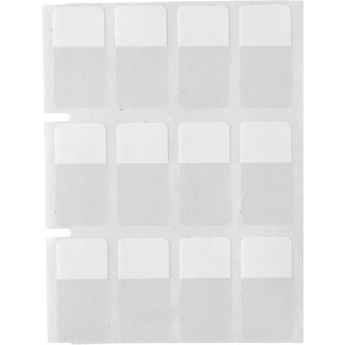 &eacute;tiquettes autoplastifiantes pour c&acirc;bles & fils de s&eacute;rie Core, Vinyle, 0,5" lo x 0,75" h, Transparent Haskins Industrial Inc.