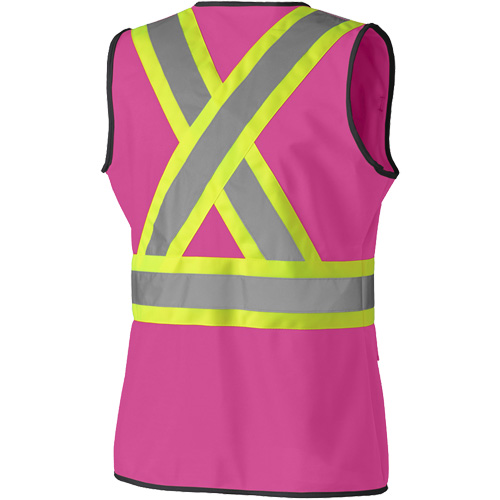 139PK Veste de s&eacute;curit&eacute; pour femme, Rose, T-petit, Polyester Haskins Industrial Inc.