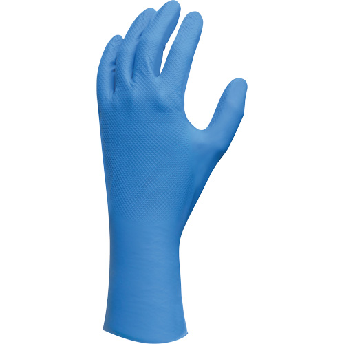 Lightweight Gloves, 7/Small, Nitrile, 9-mil, Powder-Free, Blue Haskins Industrial Inc.
