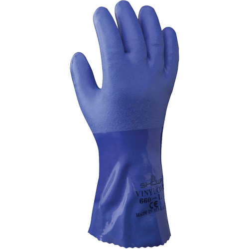 Gants &agrave; triple enduit pour gros travaux Atlas 660, Taille Petit/7, 12" lo, PVC, Doublure en Coton, 71-mil Haskins Industrial Inc.