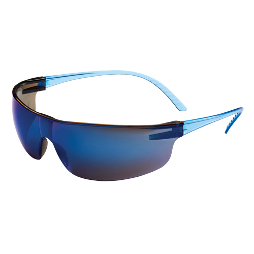 Lunettes de s&eacute;curit&eacute; Uvex s&eacute;rie SVP 200, Lentille Bleu/Miroir, Anti-&eacute;gratignures, ANSI Z87+/R&eacute;pond ou surpasse la norme CSA Z94.3 Haskins Industrial Inc.