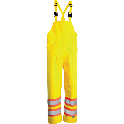 Salopette Open Road, Polyester, Petit, Jaune lime haute visibilit&eacute; Haskins Industrial Inc.