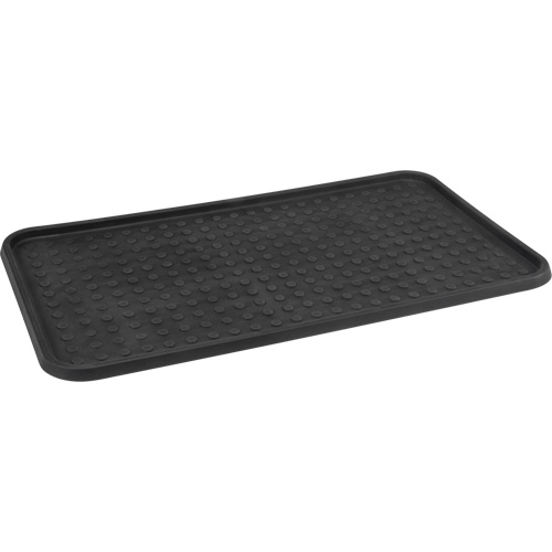 Boot Tray, Plastic, Black, 25" L x 14" W Haskins Industrial Inc.
