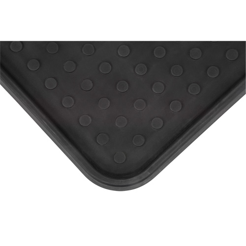 Boot Tray, Plastic, Black, 25" L x 14" W Haskins Industrial Inc.