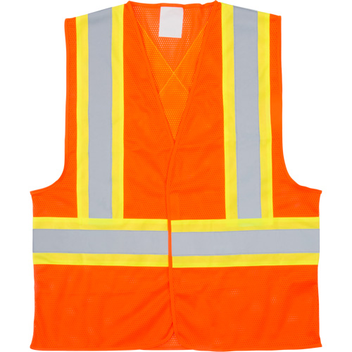 Veste de s&eacute;curit&eacute; pour la circulation, Orange haute visibilit&eacute;, 2T-Grand, Polyester Haskins Industrial Inc.