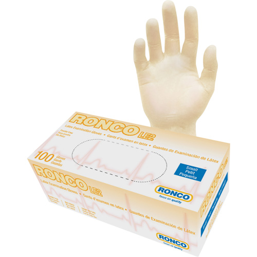 Disposable Gloves, Small, Latex, 4-mil, Powder-Free, Natural, Class 2 Haskins Industrial Inc.
