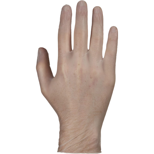 Gants jetables, Petit, Vinyle, 4 mils, Sans poudre, Blanc Haskins Industrial Inc.
