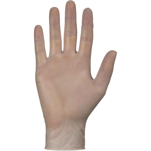 Gants jetables, Petit, Vinyle, 4 mils, Sans poudre, Blanc Haskins Industrial Inc.