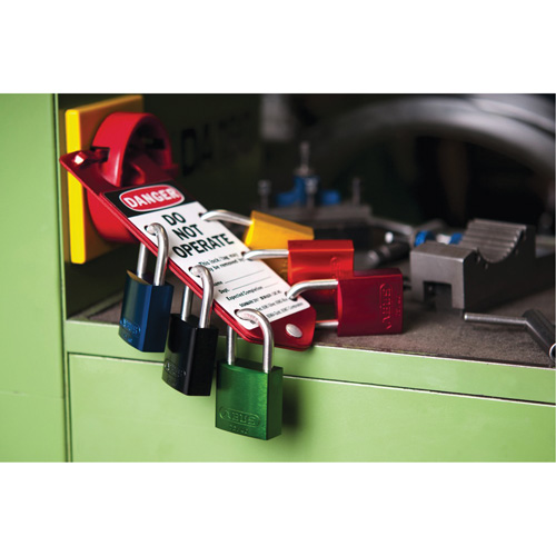 Padlock Set, Keyed Alike, Aluminum, 1-1/2" Width Haskins Industrial Inc.