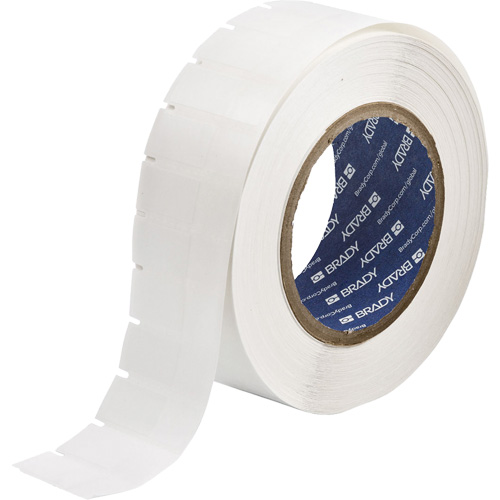 &eacute;tiquettes &agrave; transfert thermique B-461, Polyester, 0,6" lo x 1,625" h, Blanc Haskins Industrial Inc.