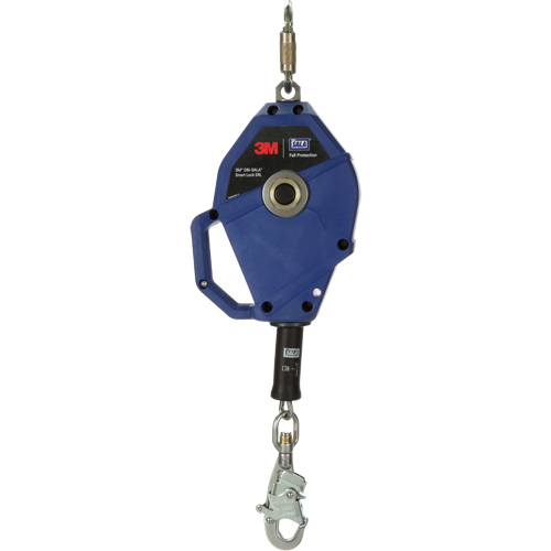 Cordage de s&eacute;curit&eacute; autor&eacute;tractable avec verrouillage intelligent, 30', Acier inoxydable, Pivotant Haskins Industrial Inc.