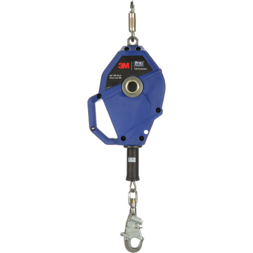 Cordage de s&eacute;curit&eacute; autor&eacute;tractable avec verrouillage intelligent, 20', Acier inoxydable, Pivotant Haskins Industrial Inc.