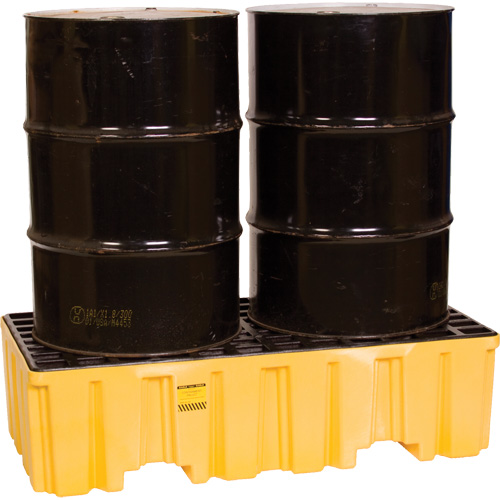 Spill Containment Pallet, 66 US gal. Spill Capacity, 26.25" x 51" x 13.75" Haskins Industrial Inc.
