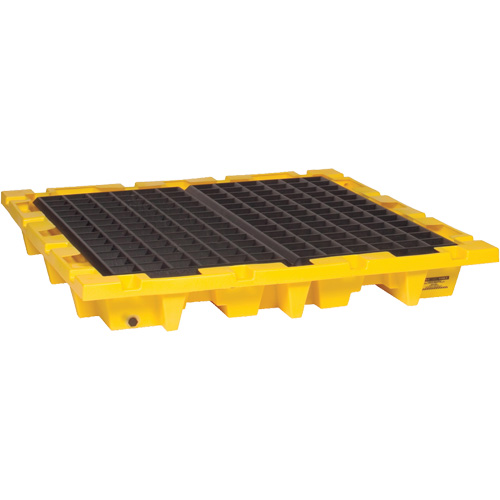 Spill Containment Pallet, 66 US gal. Spill Capacity, 58.5" x 58.5" x 7.75" Haskins Industrial Inc.