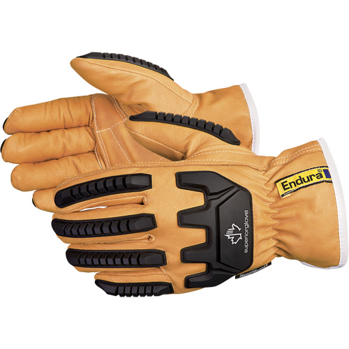 Endura&reg; Anti-Impact Driver's Gloves, X-Small, Grain Goatskin Palm, Thinsulate Inner Lining Haskins Industrial Inc.