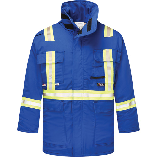 UltraSoft&reg; 9 oz.  Insulated Parka, X-Small, Royal Blue Haskins Industrial Inc.