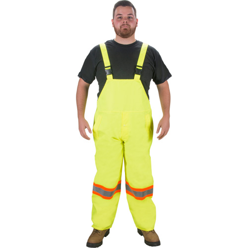 RZ1000 Rain Bib Pants, Polyester, 2X-Large, High Visibility Lime-Yellow Haskins Industrial Inc.
