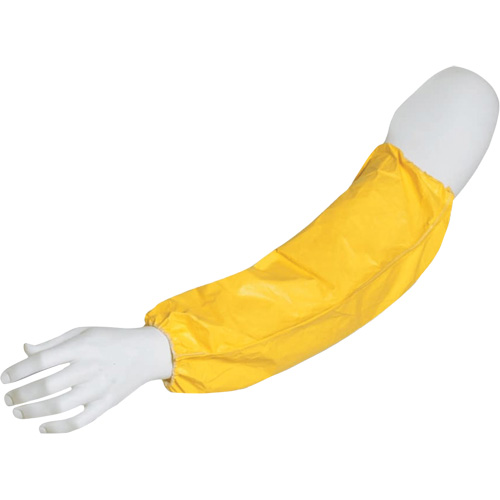 Disposable Sleeves, 18" long, Tychem&reg; 2000, Yellow Haskins Industrial Inc.