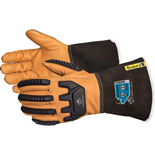 Endura&reg; Anti-Impact Driver's Gloves, Small, Grain Goatskin Palm, Kevlar&reg; Inner Lining Haskins Industrial Inc.