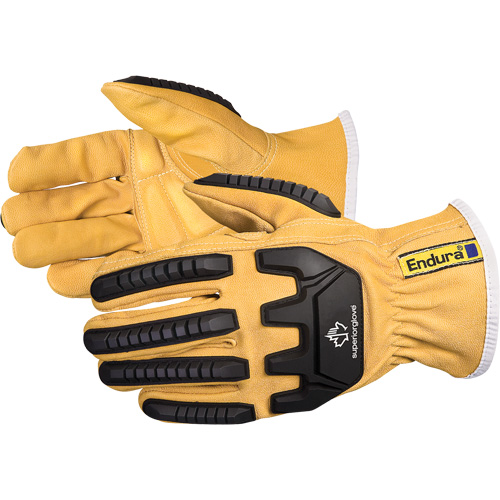 Endura&reg; Anti-Impact Driver's Gloves, X-Small, Grain Goatskin Palm, Kevlar&reg; Inner Lining Haskins Industrial Inc.