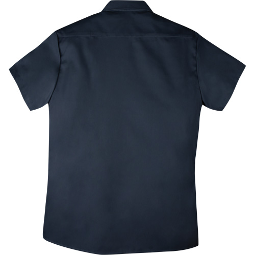Twill Short-Sleeved Work Shirt with Snap, Men's, Small, Navy Blue Haskins Industrial Inc.
