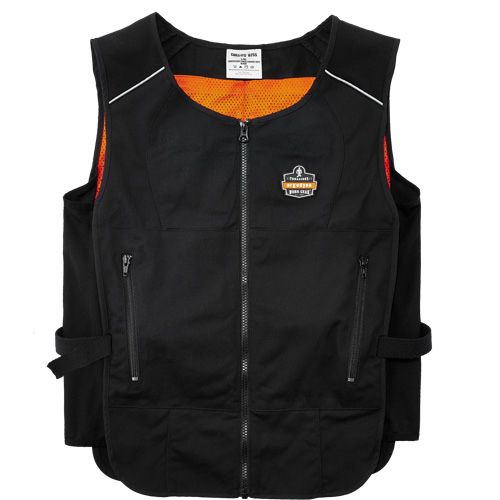 Chill-Its&reg; 6255 Lightweight Phase Change Cooling Vest, Small/Medium, Black Haskins Industrial Inc.