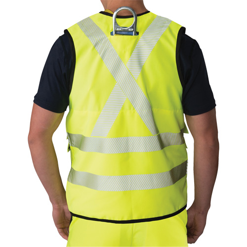 Ripstop Surveyor's Vest, High Visibility Lime-Yellow, Small, Polyester Haskins Industrial Inc.