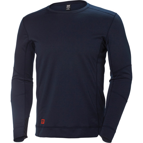 Lifa&reg; Max Moisture-Wicking Crewneck Undershirt, Men's, X-Small, Navy Blue Haskins Industrial Inc.