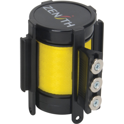 Magnetic Tape Cassette for Build-Your-Own Crowd Control Barrier, 12', Yellow Tape Haskins Industrial Inc.