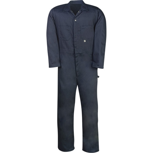 Industrial Work Coveralls, Men's, Navy Blue, Size 36 Haskins Industrial Inc.